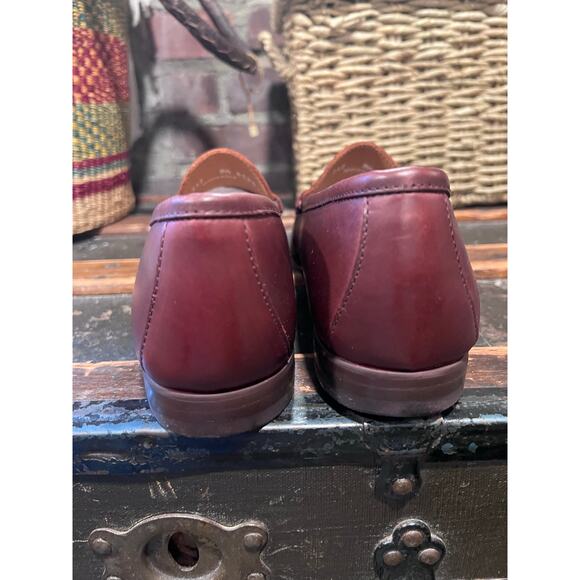 Jay Butler Millbank Bit Loafer Burgundy Full Grain Leather Gold Bit Size 8.5 main image 7
